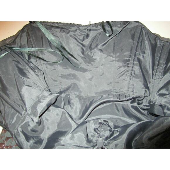 BCBG MAXAZRIA Green Metallic Dress Strapless Sz 4 Sexy Y2K Retro Cocktail Prom - Picture 6 of 8